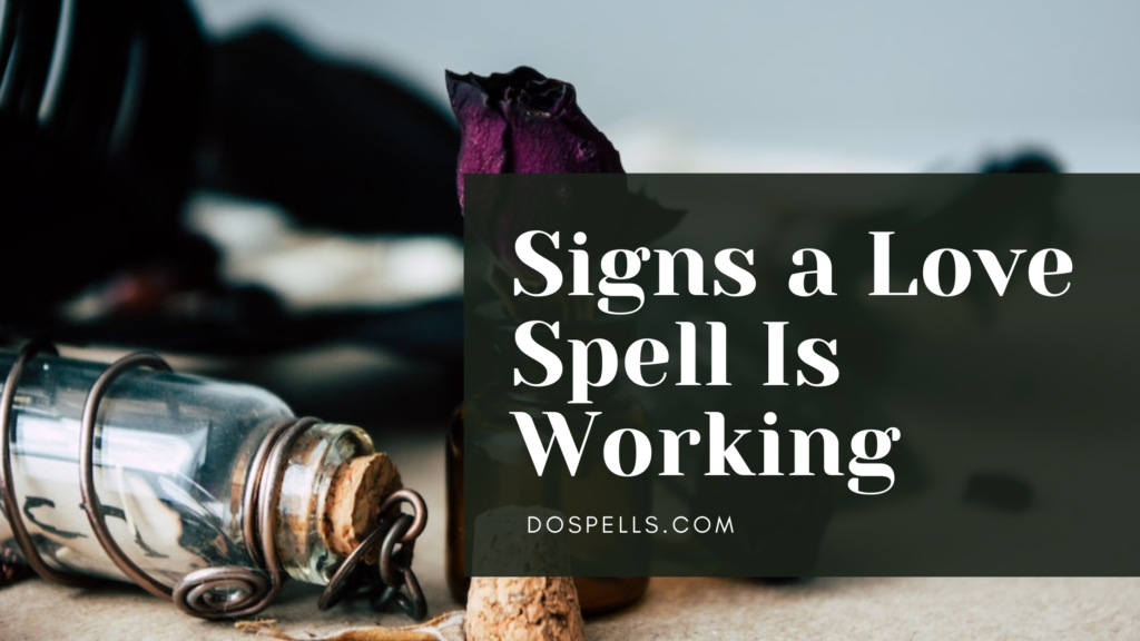 Signs a Love Spell Is Working